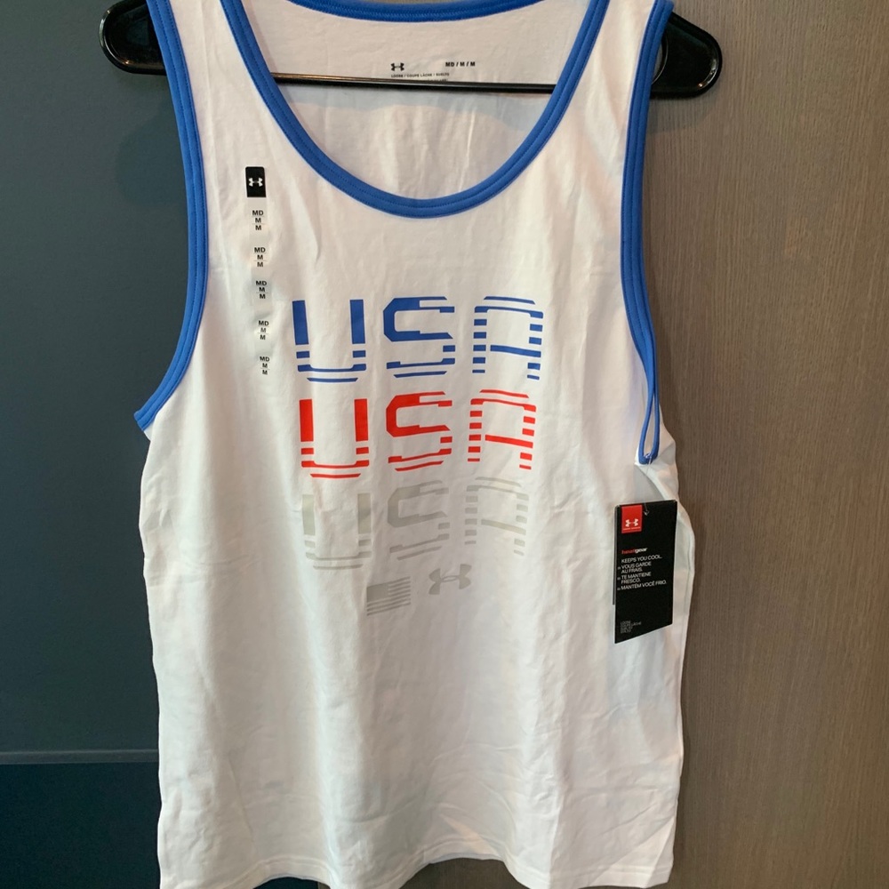 Men’s tank top “USA” under armor